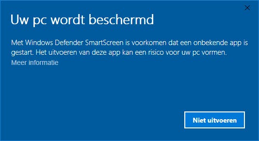 Laat je niet direct afschrikken door waarschuwingen van je beveiligingssoftware.