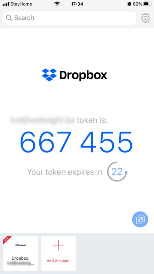 Ook Authy zet TOTP in als 2FA-methode.