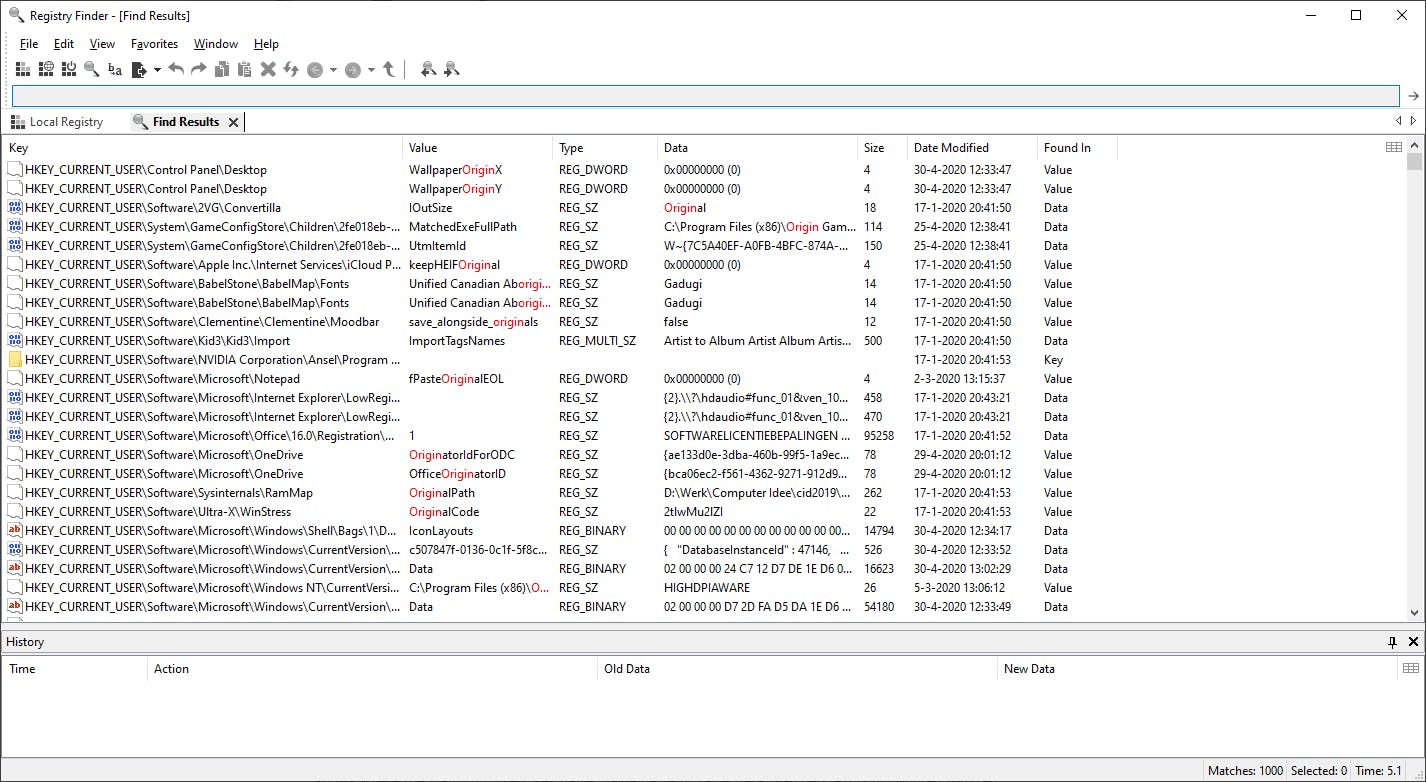 Tip 01 RegistryFinder is een razendsnelle en meer gebruiksvriendelijke vervanger voor Regedit.