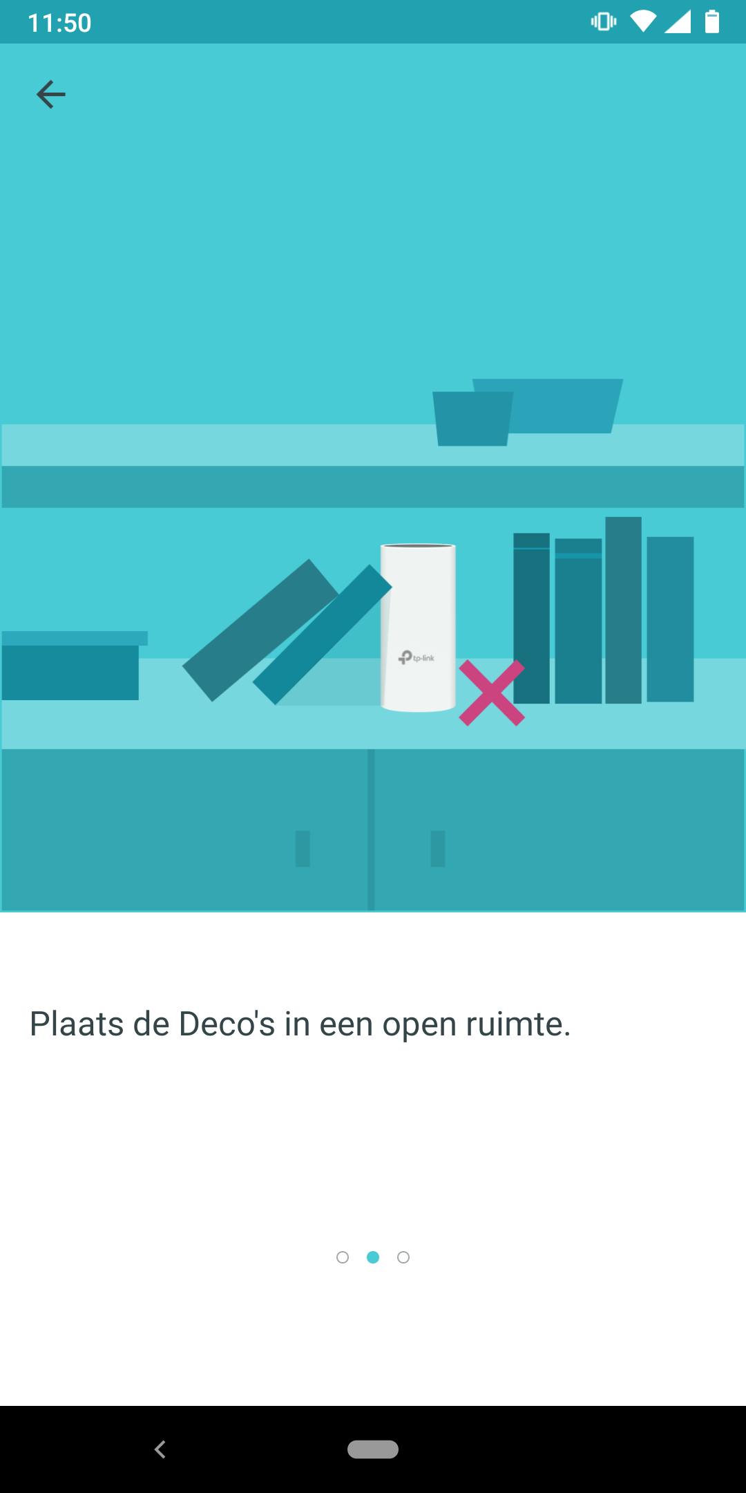 De meeste wifi-mesh-systemen helpen je tijdens de installatie met het optimaal plaatsen van je wifi-mesh-punten.