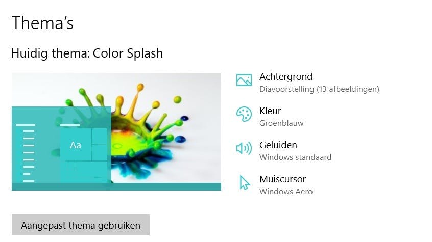 Windows 10 thema installeren