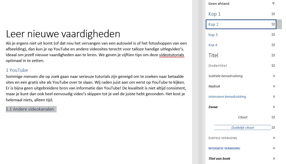 Hoe Voeg Je Een Inhoudsopgave Toe In Word? - Chewathai27