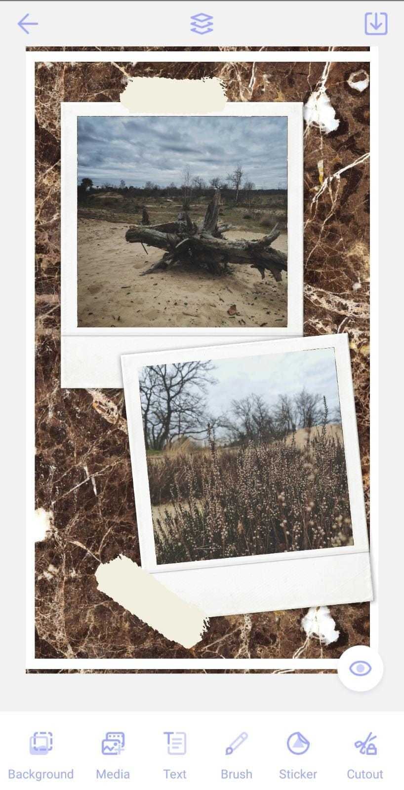 Collage maken insta story