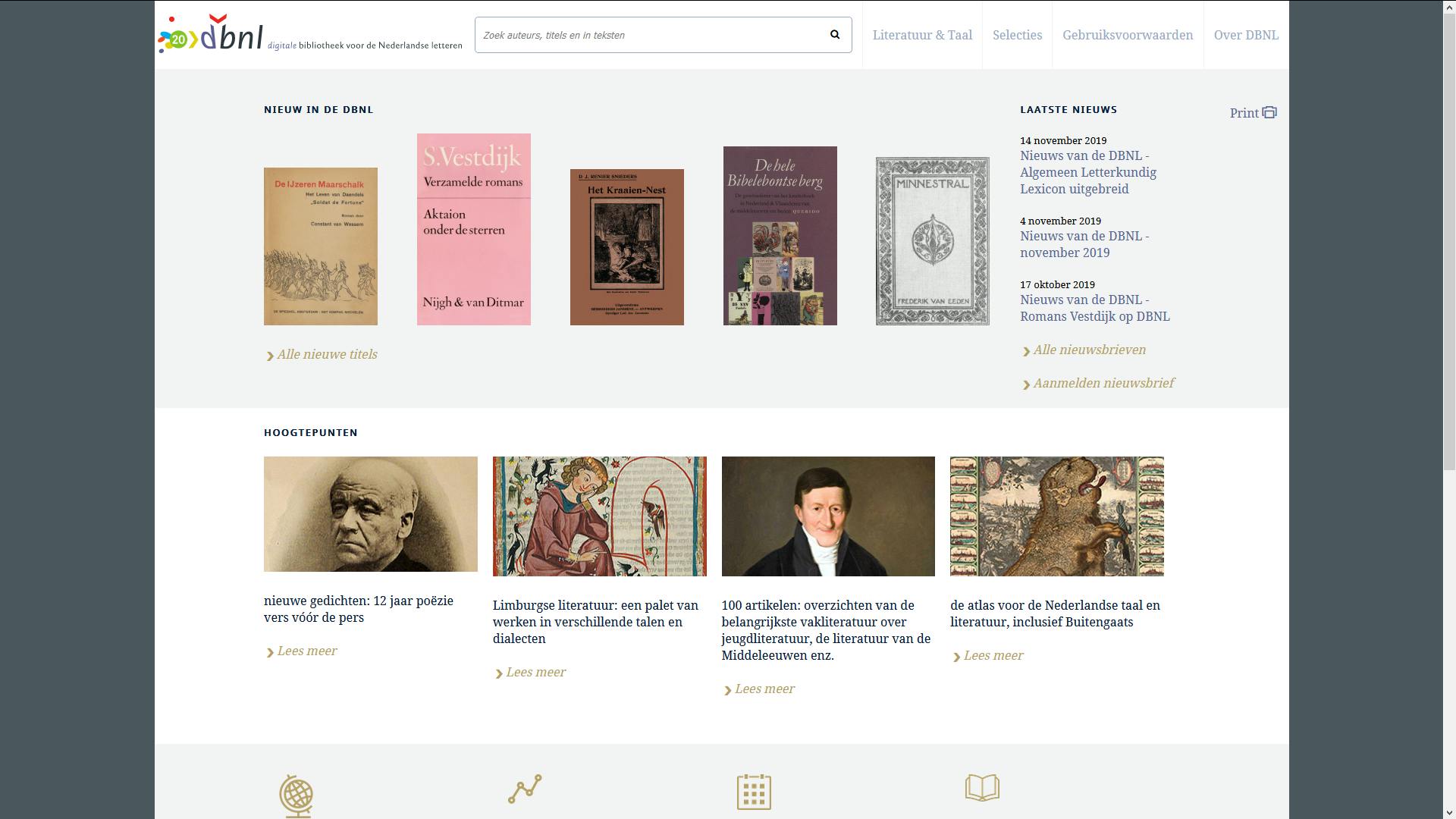 Tip 04 De DBNL bevat genoeg Nederlands leesvoer voor vele mensenlevens.