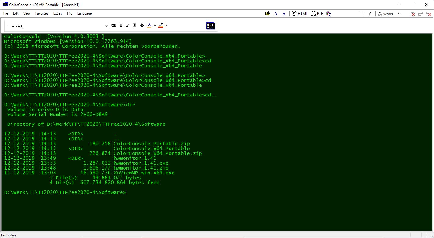 Tip 06 ColorConcole is een handig alternatief voor de opdrachtprompt.