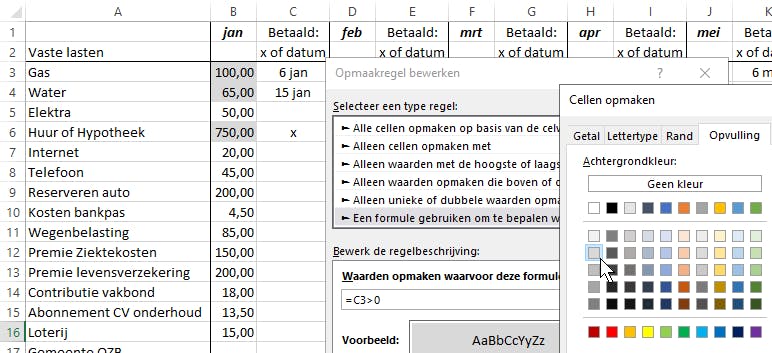 Voorwaardelijke opmaak in Excel: Dit kun je er mee