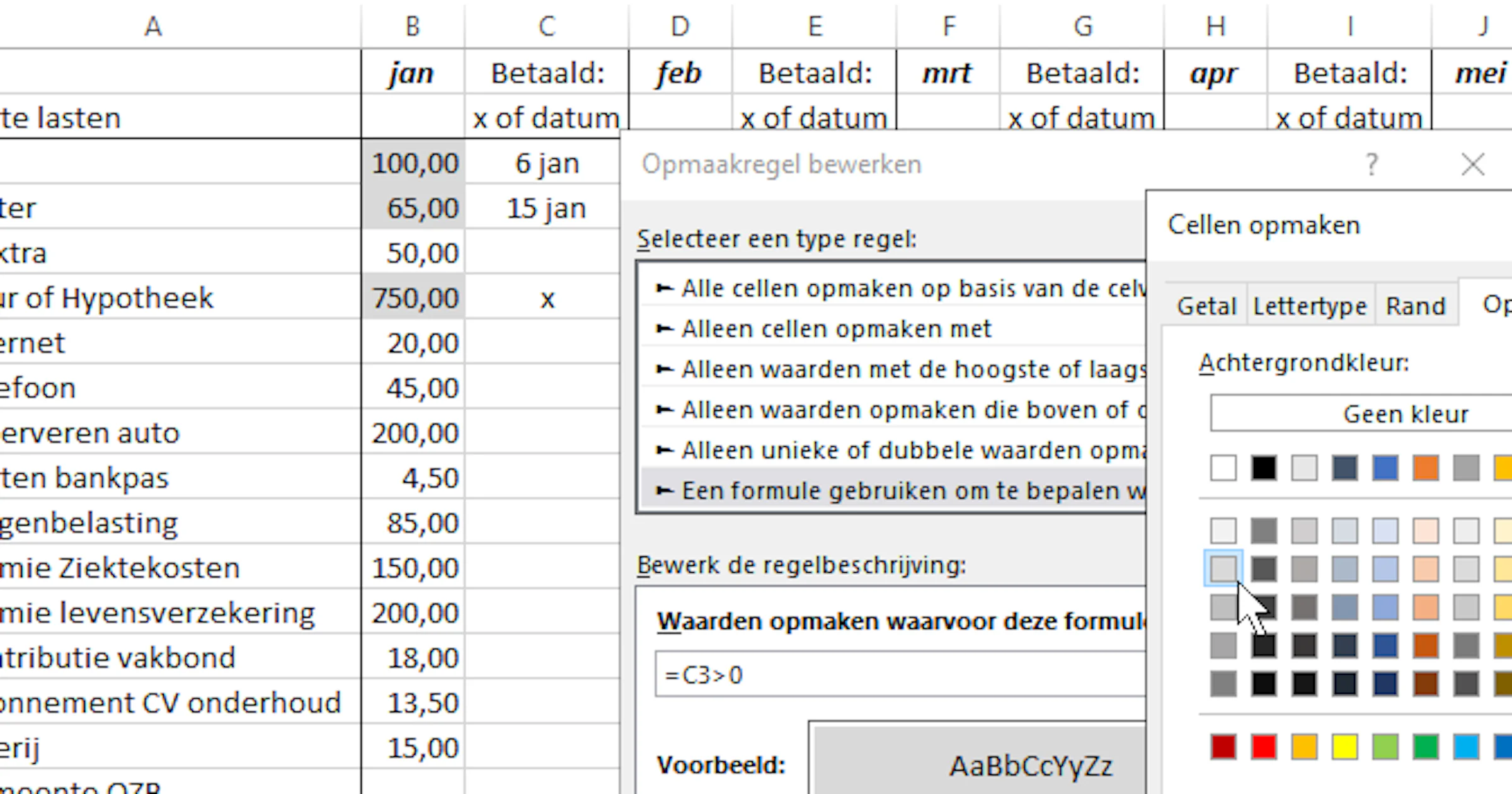 Voorwaardelijke opmaak in Excel: Dit kun je er mee