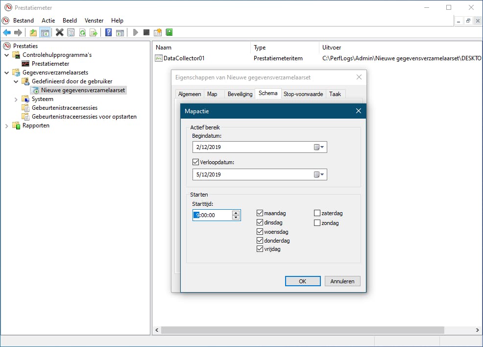 02 Je kunt (de prestaties van) tig onderdelen over een langere periode automatisch laten monitoren.