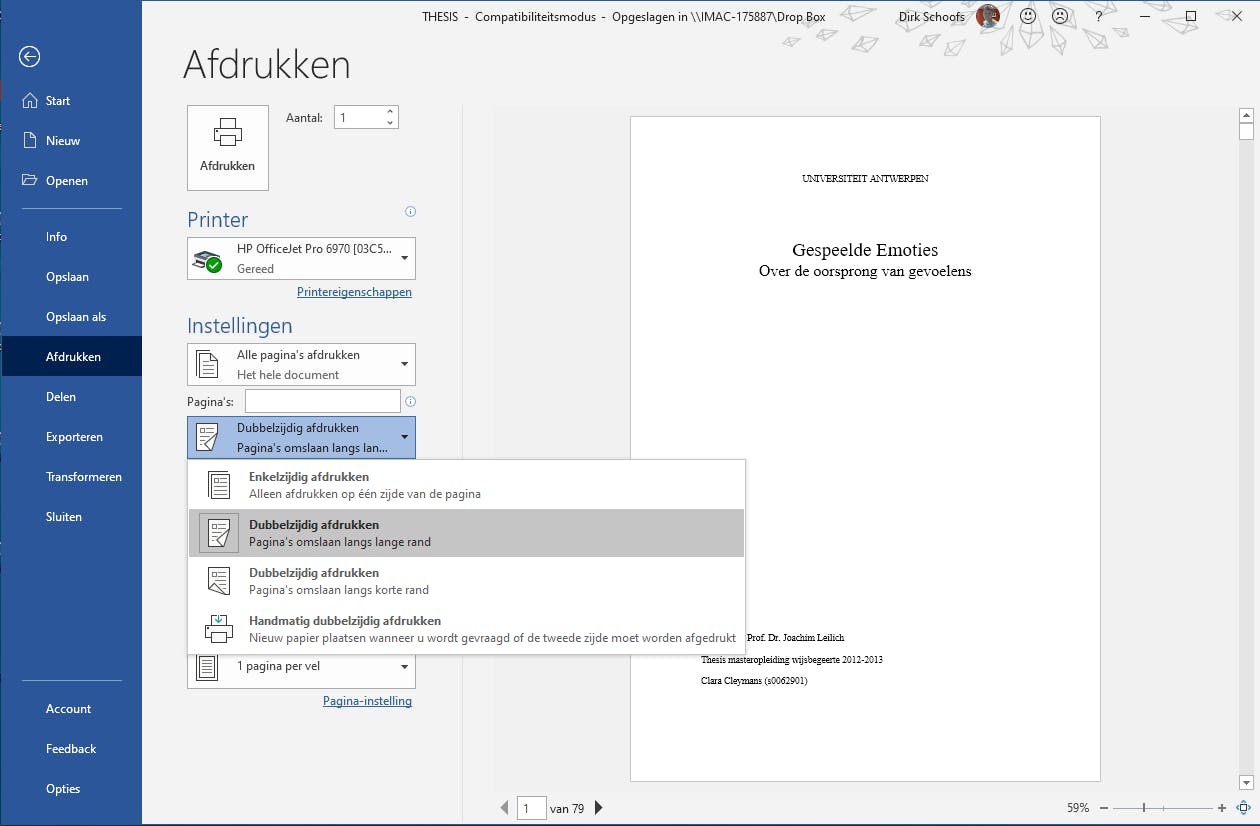 Bespaar de helft aan papier door duplex afdrukken.