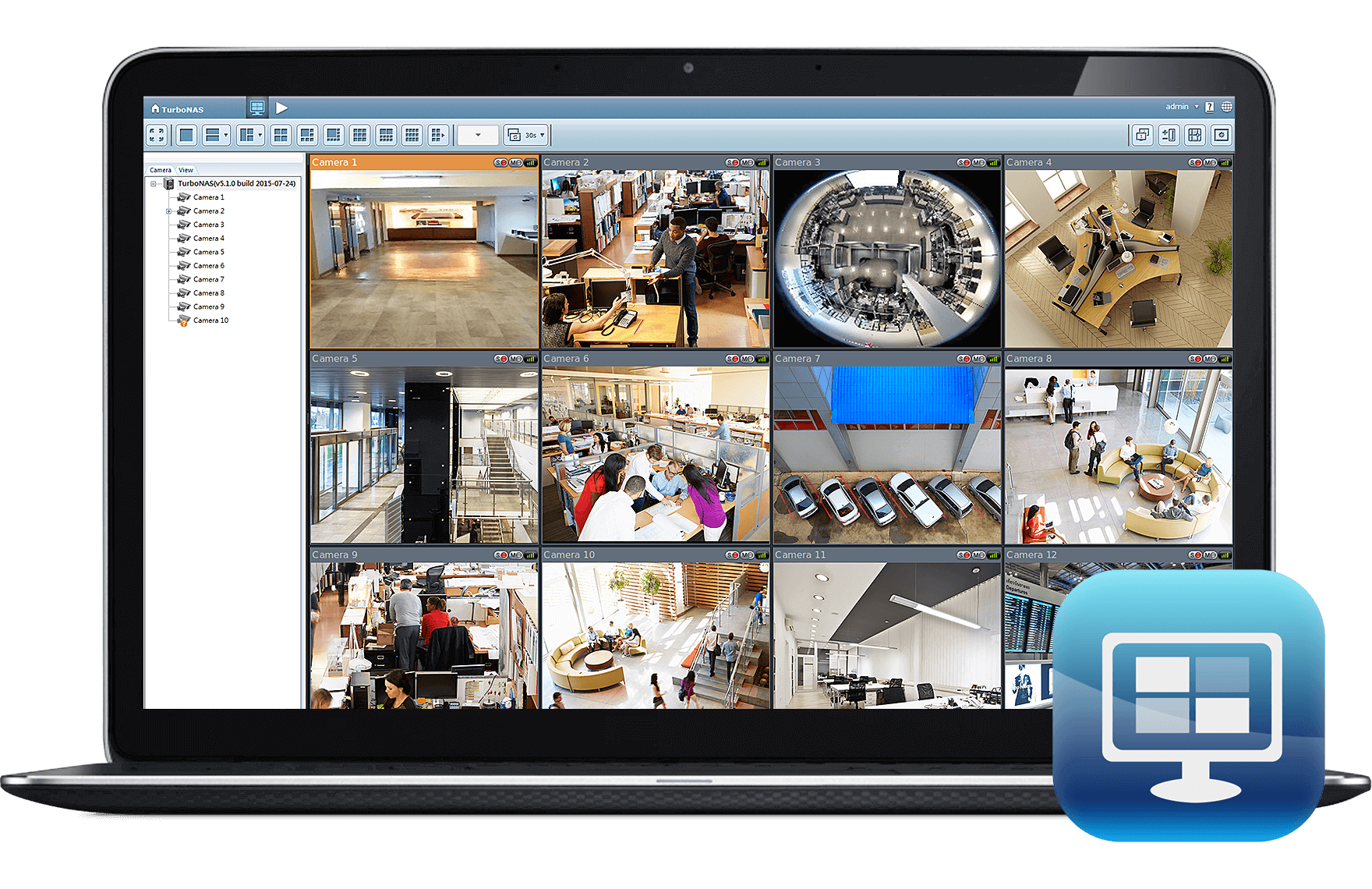01 Met een nas kun je beelden van al je camera’s centraal beheren en bekijken.