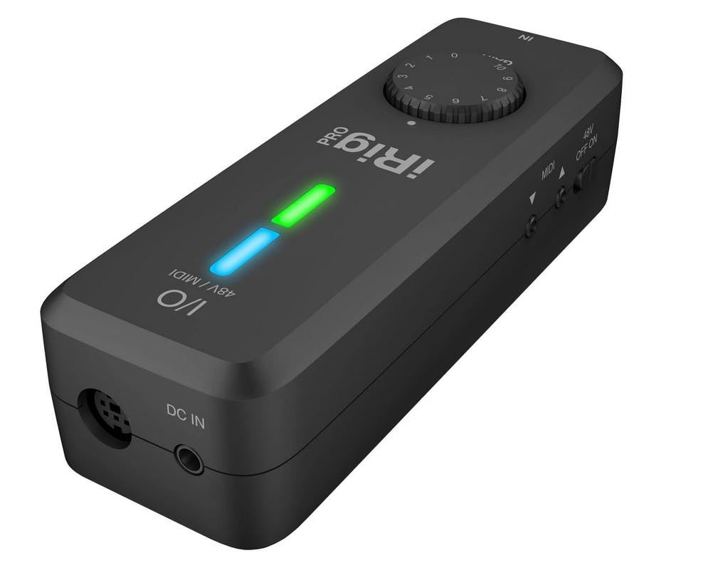 Met een iRig Pro I/O sluit je je keyboard of gitaar aan op je iPad.