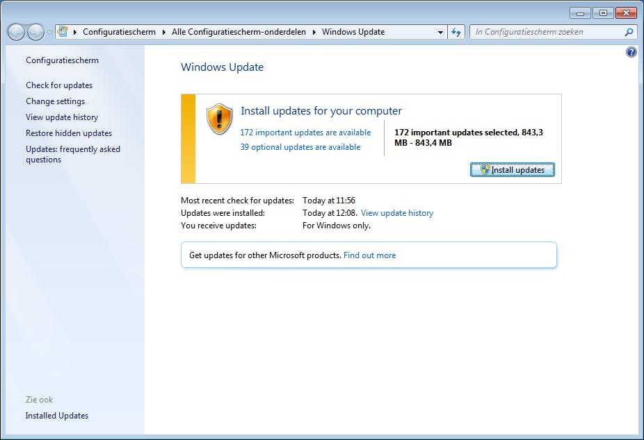 Beveiligingsupdates werden tot 14 januari nog beschikbaar gemaakt voor Windows 7, maar dat is nu definitief voorbij.
