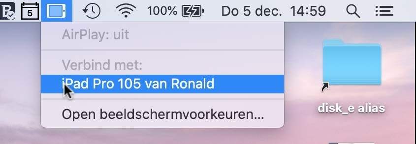 Zo zet je Sidecar aan in macOS Catalina