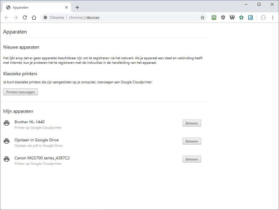 Tip 06 Google Cloud is geschikt voor elke printer.