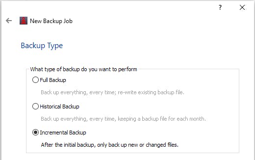 Tip 04 Een incrementele back-up verloopt het snelste.