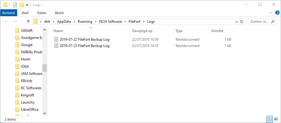 Logs zijn kleine tekstbestanden.