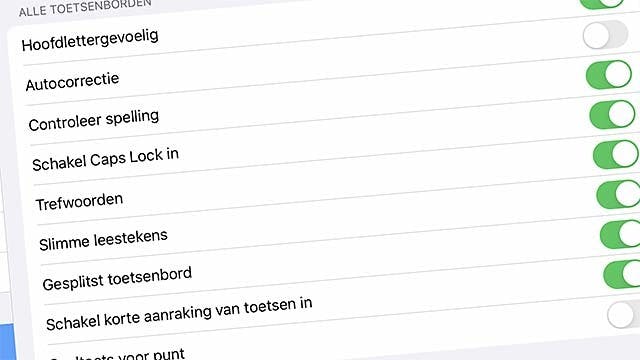iOS 13 Toetsenbordinstellingen, daar zijn er genoeg van!