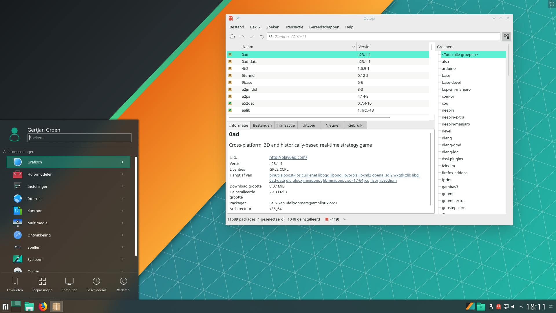 Manjaro is een van de nieuwere, populaire opties in de Linux-wereld en is gebaseerd op Arch Linux.
