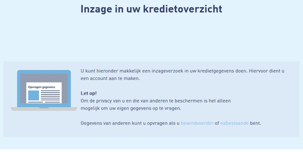 Op de site van de BKR kun je gratis inzicht krijgen in je kredietoverzicht.