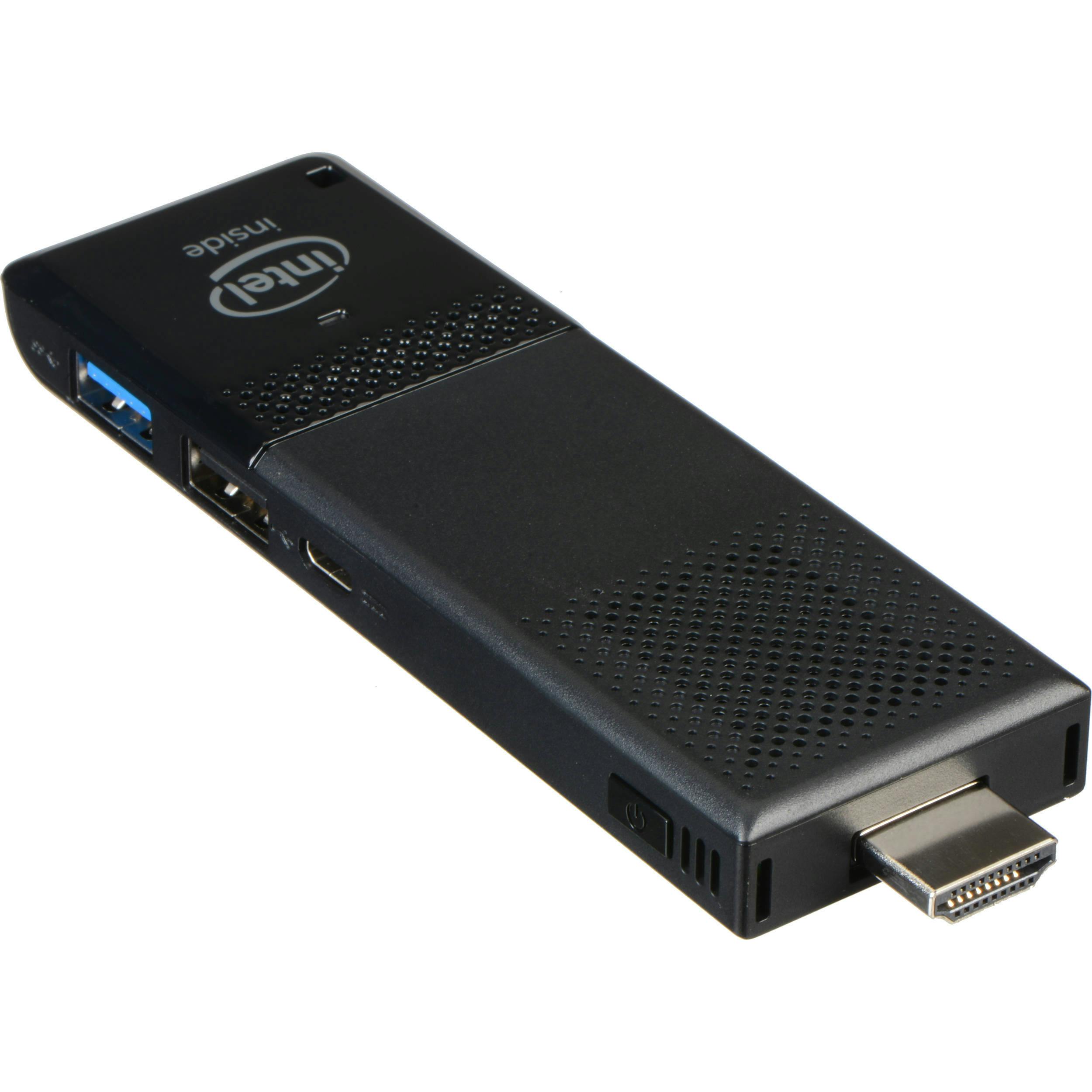 Tip 02 Een mini-pc kan zo klein zijn als deze Intel Compute Stick.