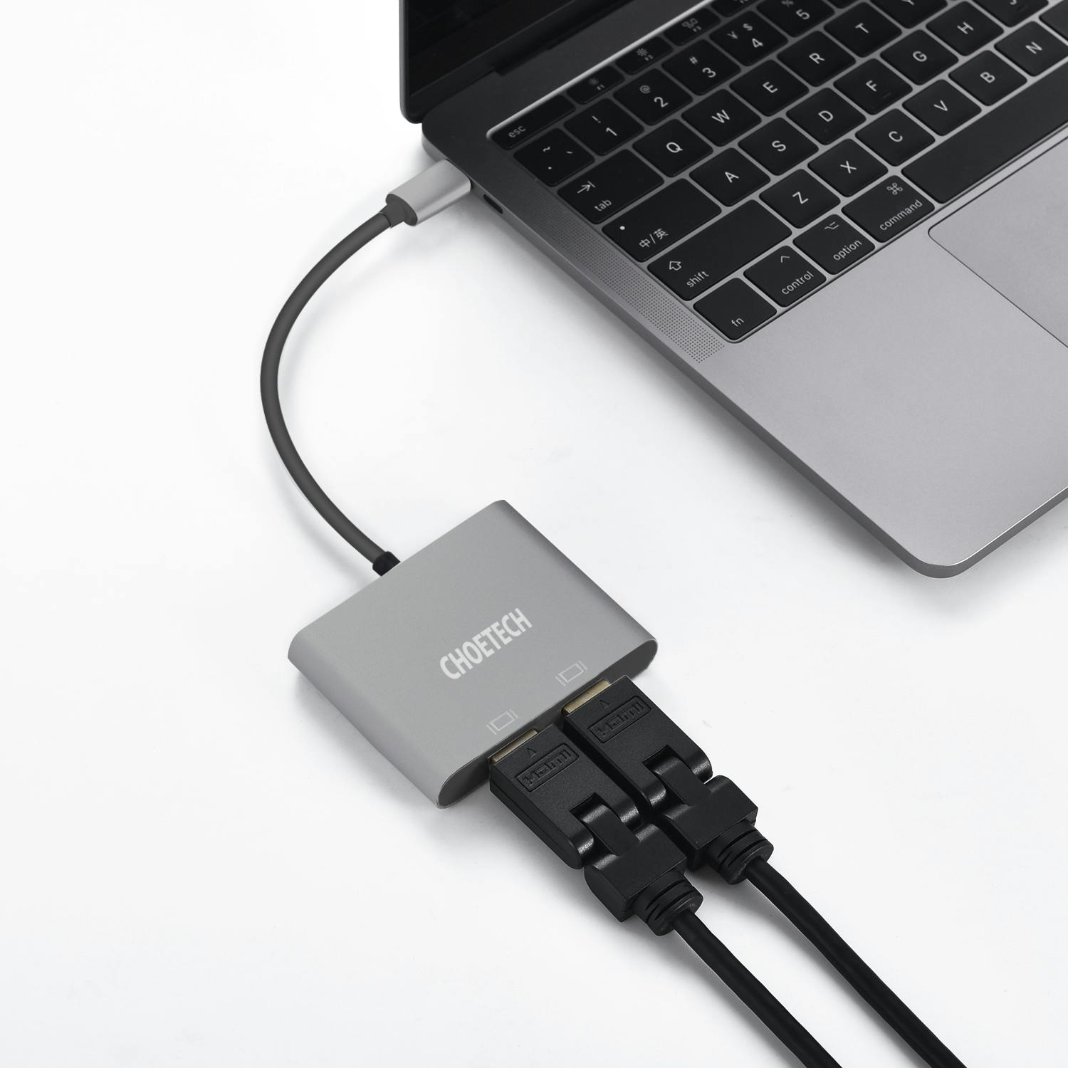 Tip 06 De usb-c aansluiting maakt het aansluiten van beeldschermen mogelijk.