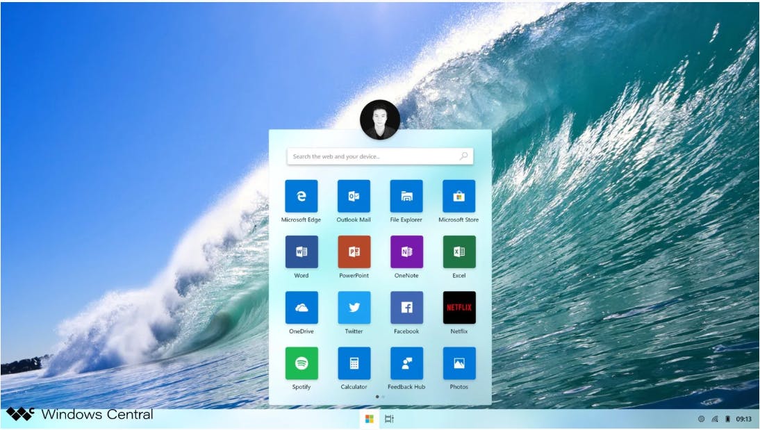 Tip 04 De Composable Shell in actie, zoals hier op een screenshot van Windows Central.