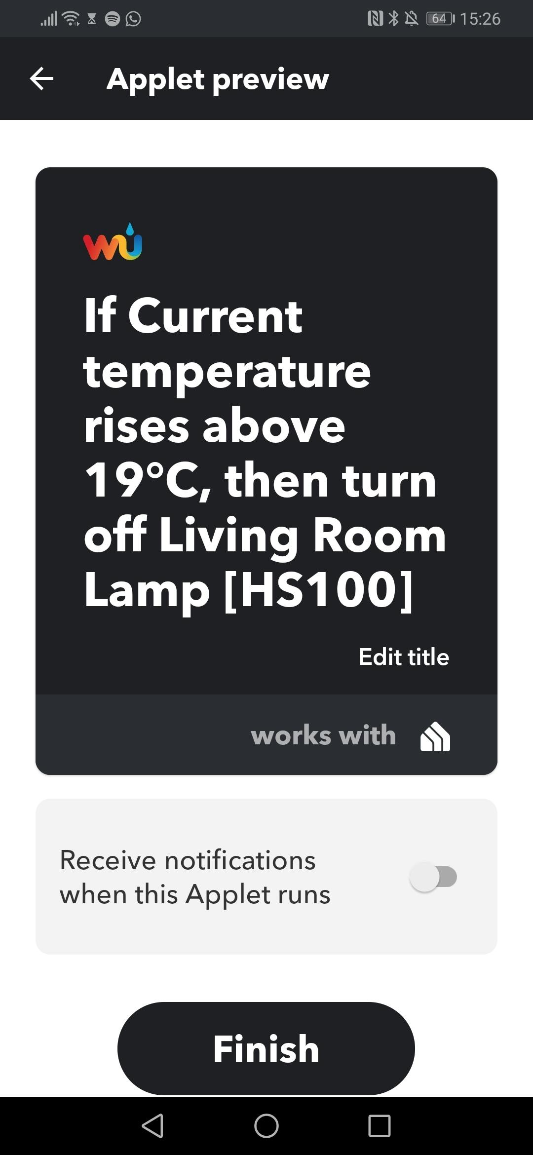 02 Koppel je slimme stopcontacten aan de temperatuur voor slimme acties.