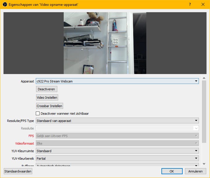 Tip 06 Onder het kopje Bronnen voeg je eenvoudig je webcam of een andere mediabron toe.