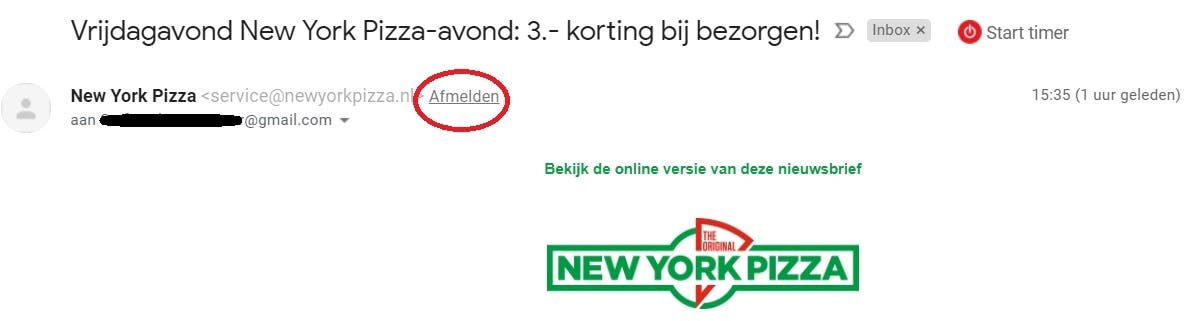 afmelden nieuwsbrieven
