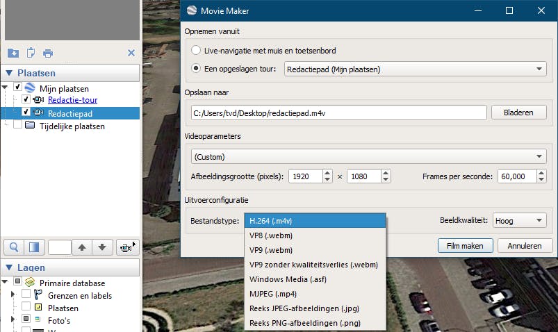 Zet je tour om naar een video.