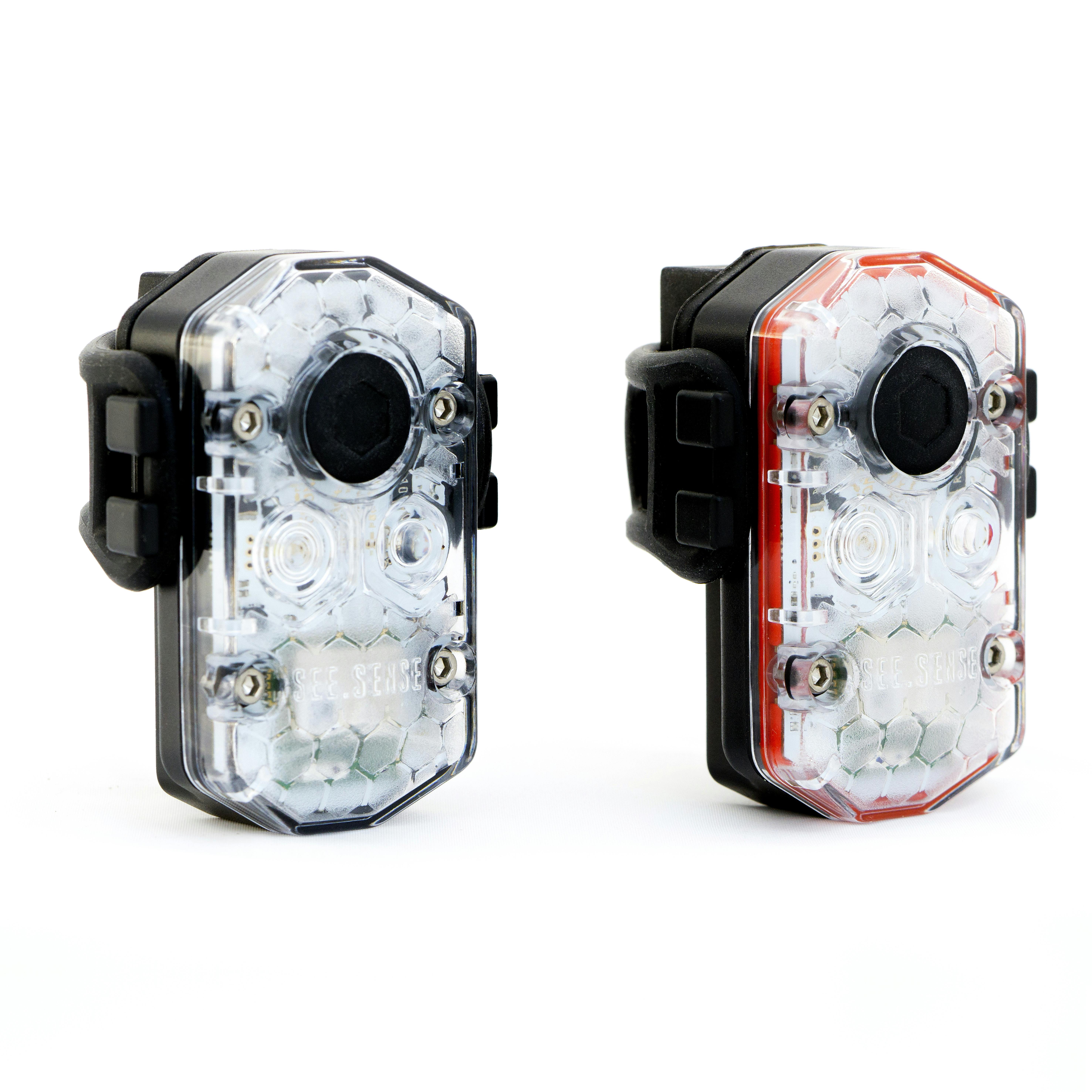 Tip 01 De Icon-lampjes zien er niet anders uit dan standaard fietslampjes, maar zitten boordevol sensoren.