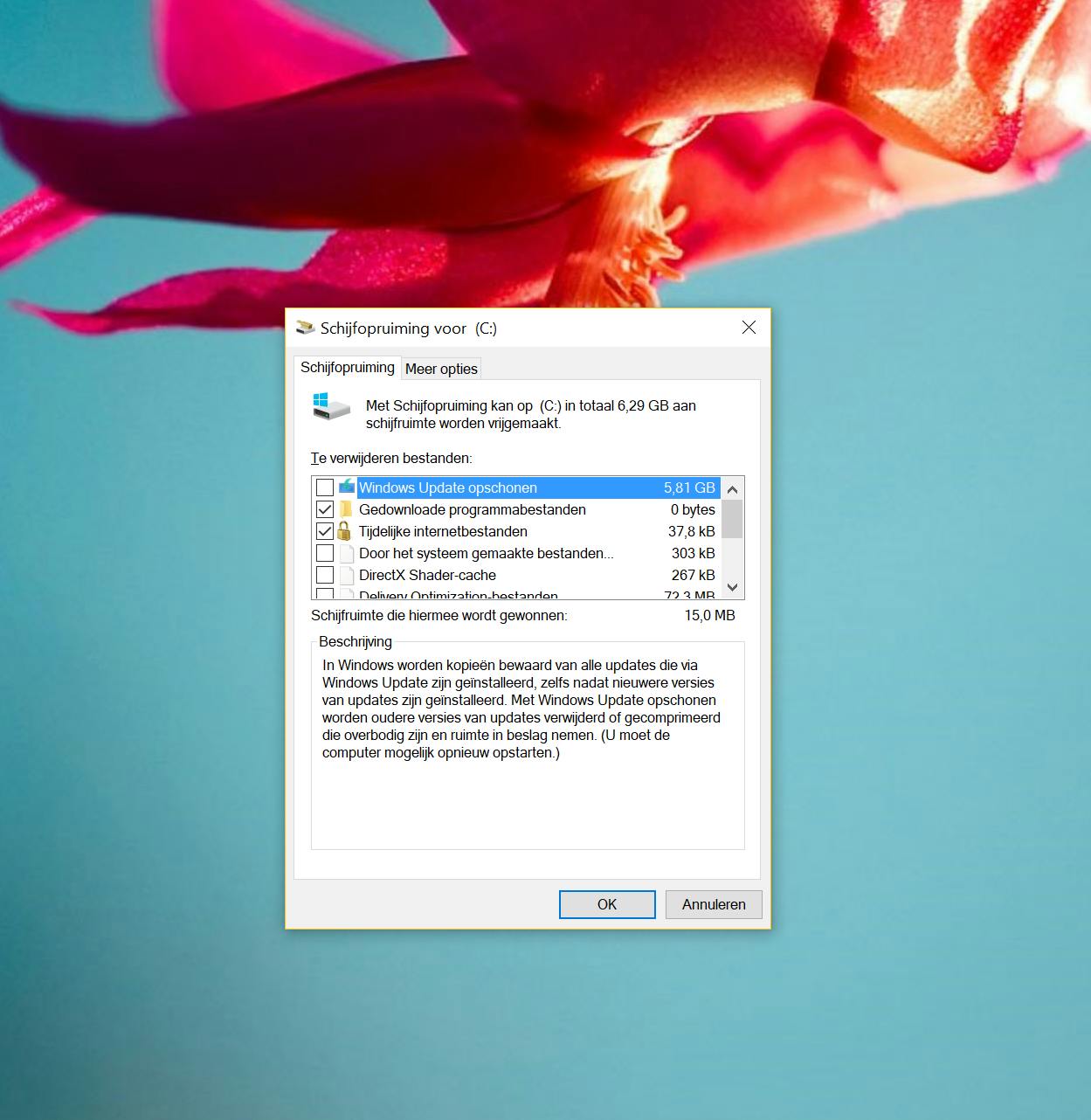 Schijfopruiming zorgt ervoor dat je in een handomdraai veel meer ruimte vrij hebt.