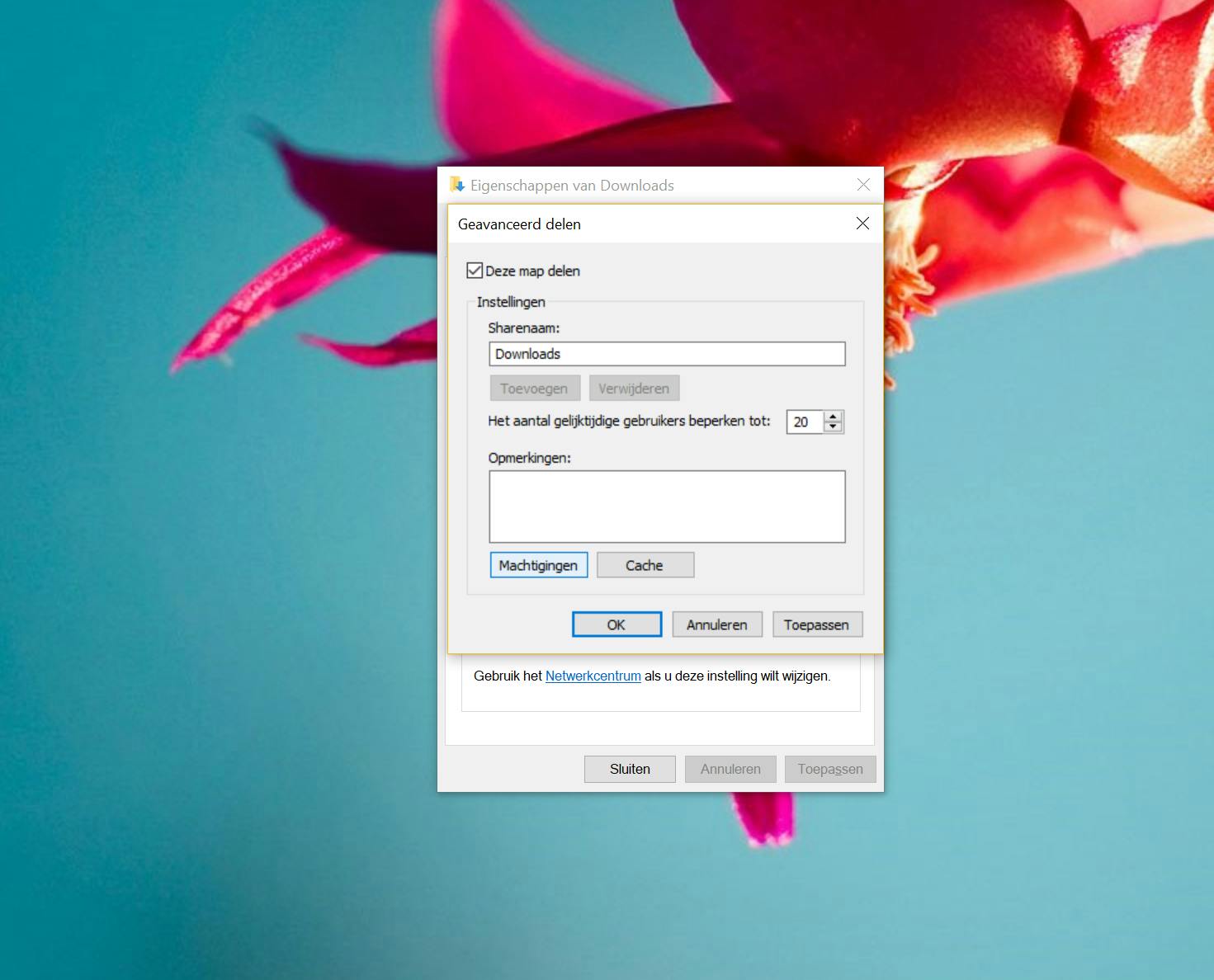 Delen kan natuurlijk ook heel eenvoudig via het netwerk, maar de optie zit wel verborgen.