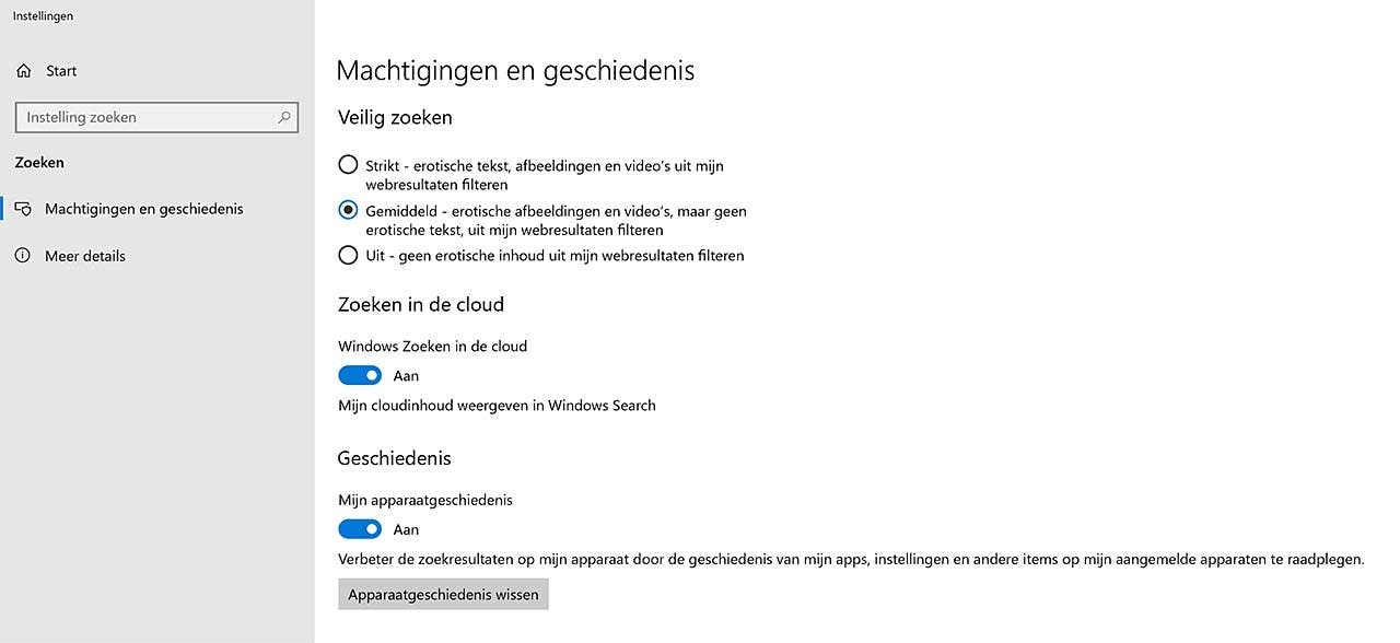 Het zoekgedrag van Windows 10 is (een beetje) aanpasbaar