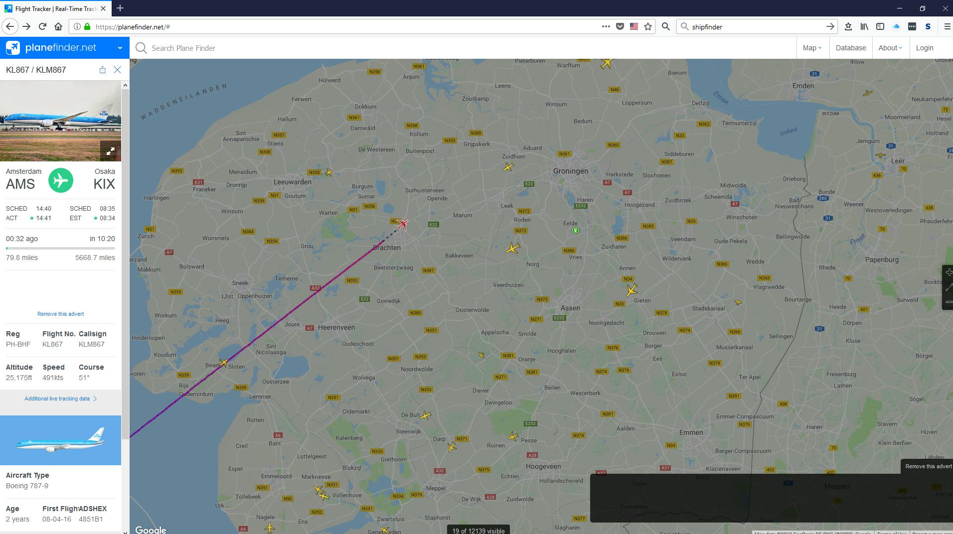 Weet wat je boven het hoofd hangt met Flightradar!
