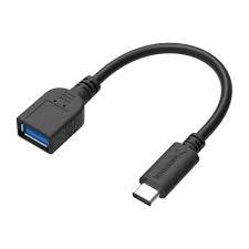 Een usb-c-schijf is niet zonder verloopkabel aan te sluiten op een oudere usb-aansluiting.