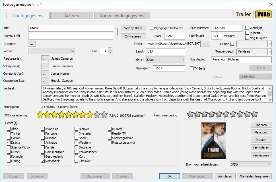 Beheer al je films en series met EMDB.