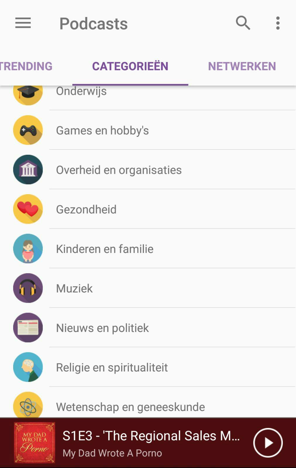 Apps tegen verveling: Podcast Player