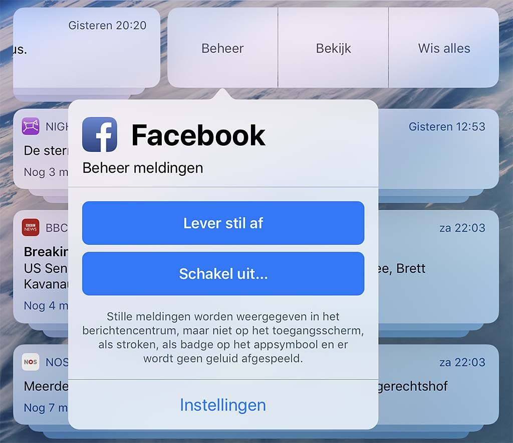 Het beheren van berichtengedrag is in iOS 12 uitgebreid