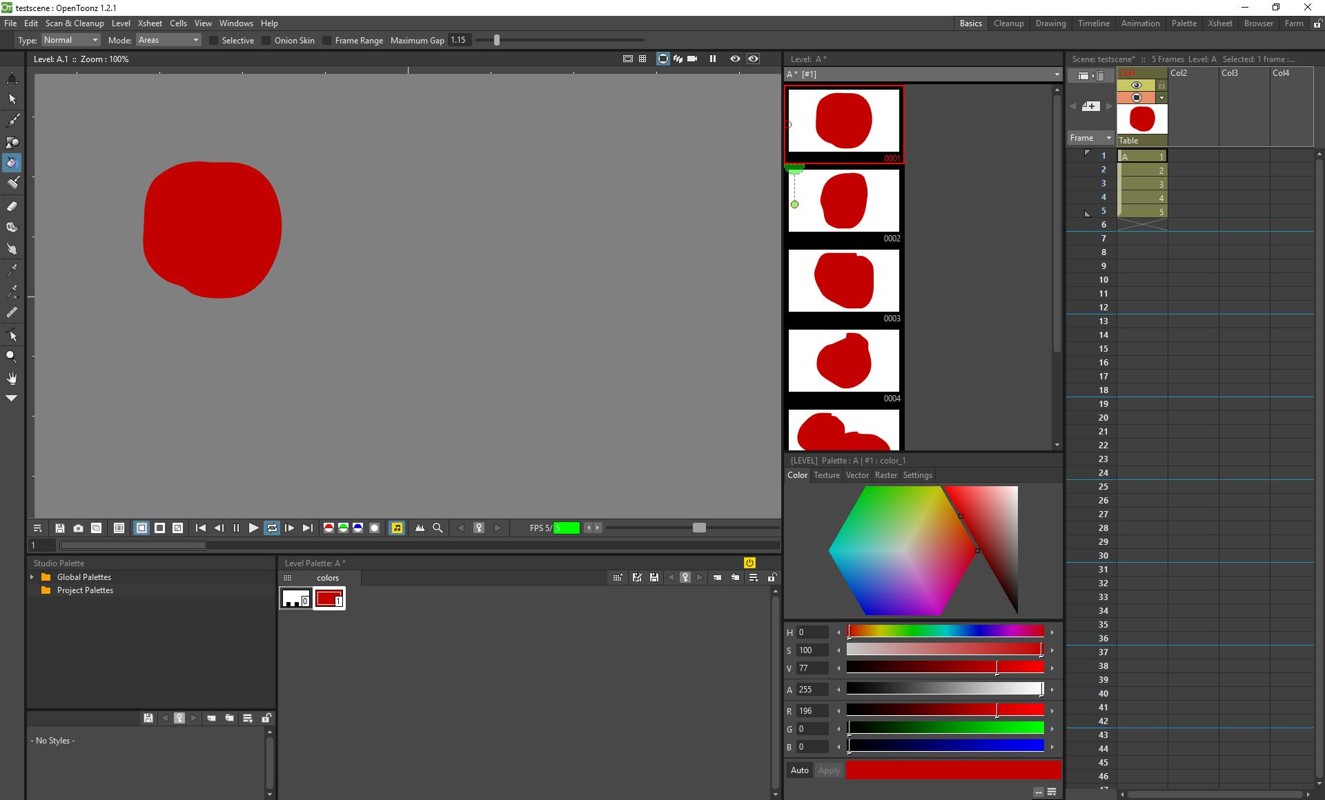 Het is even schrikken als we naar de interface kijken, maar OpenToonz is verrassend eenvoudig in gebruik.