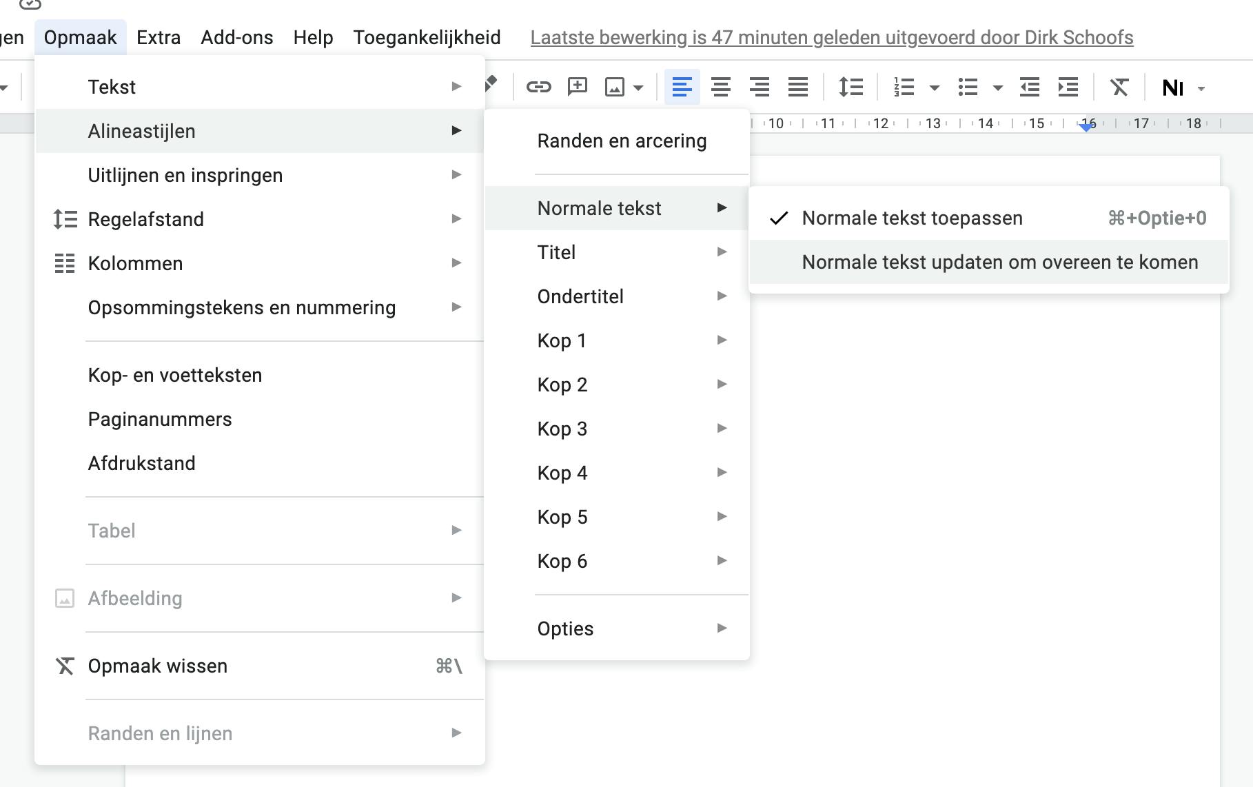 Stel je favoriete lettertype als standaard in.