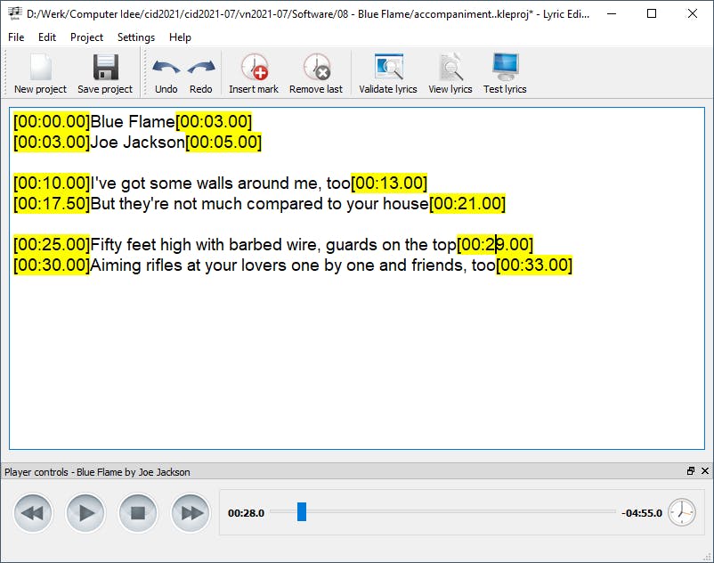 Tip 07 Maak je eigen tekstbestanden voor karaoke.