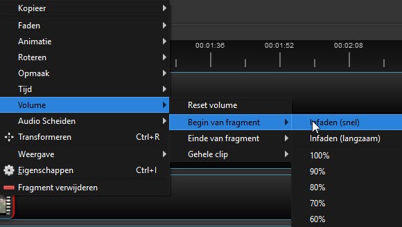 Tip 13 In- of uitfaden is makkelijk te realiseren.