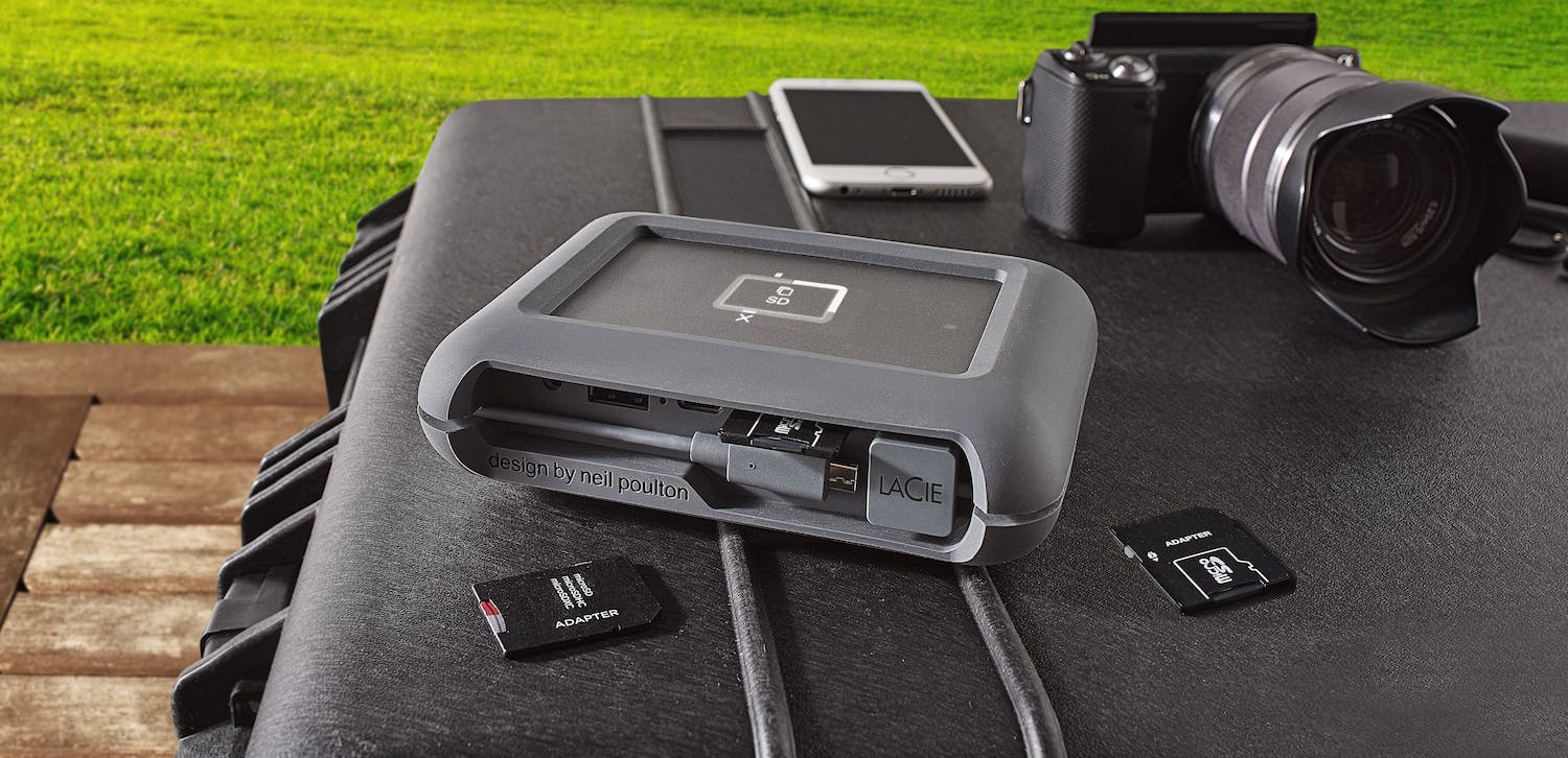LaCie DJI Copilot - Mobiele harddisk met interne back-upfunctie