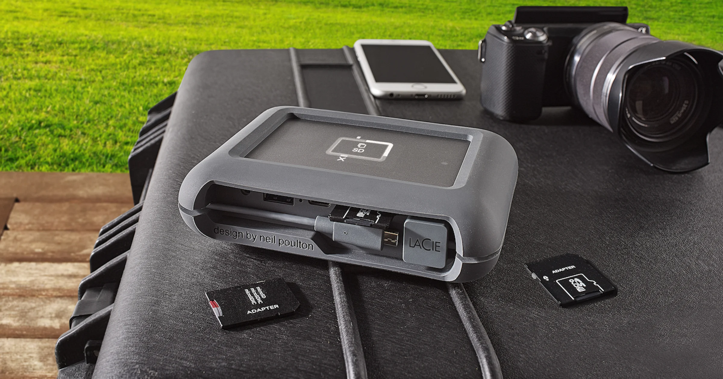 LaCie DJI Copilot - Mobiele harddisk met interne back-upfunctie