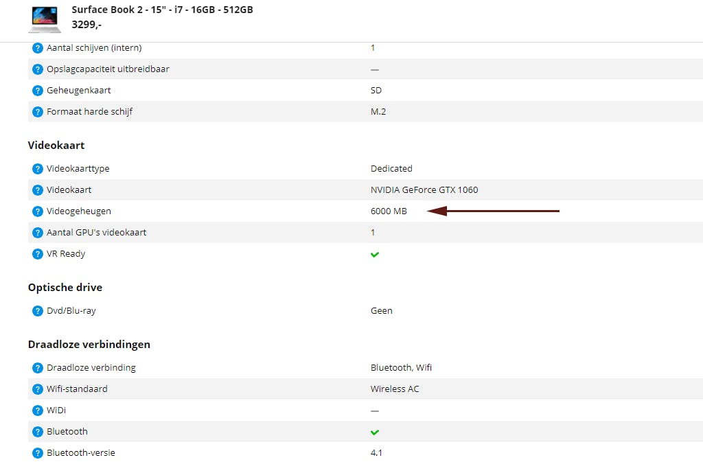 Tip 07 Kijk bij het kiezen van een videokaart ook naar het geheugen op die kaart.