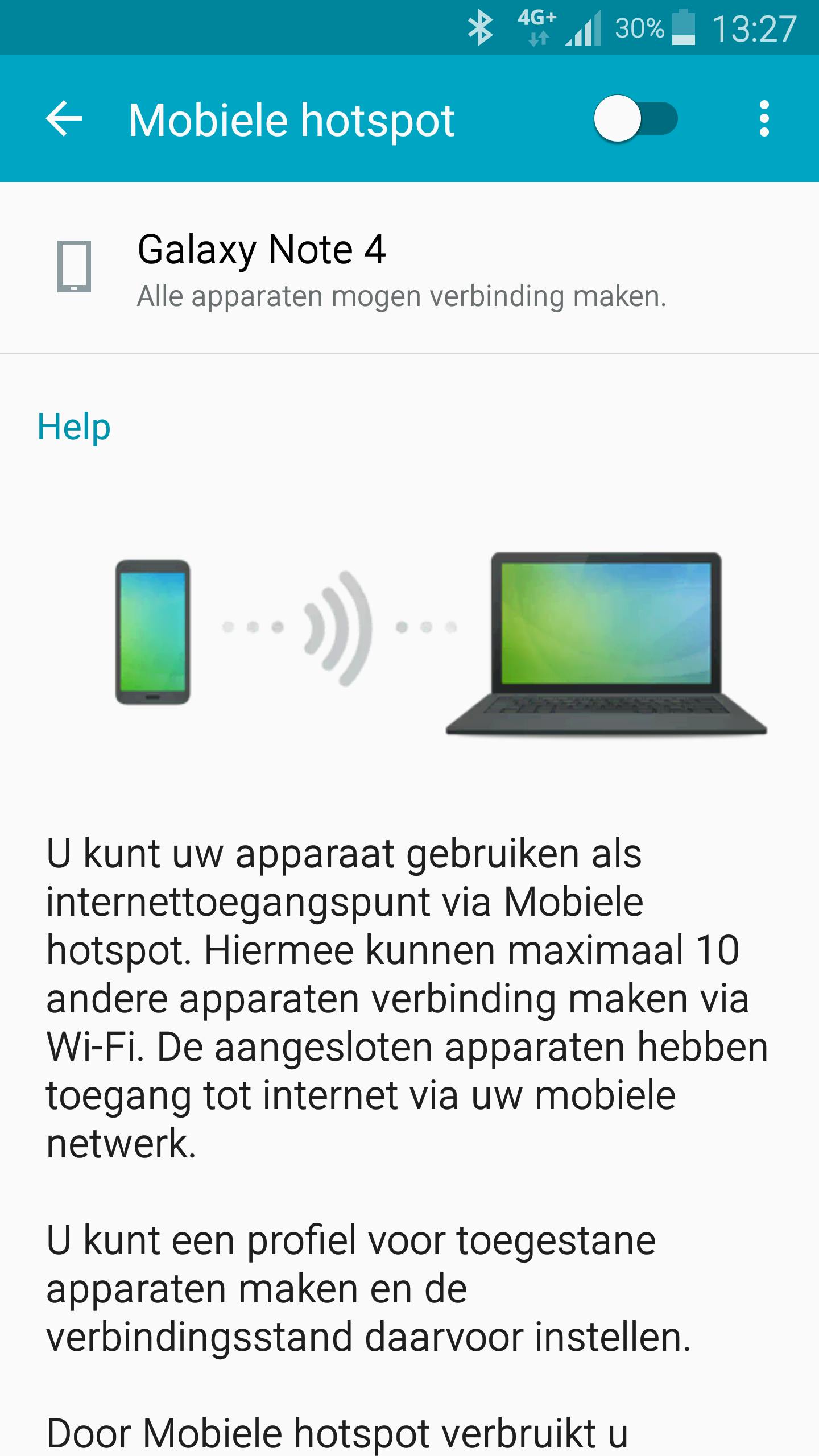 07 Via een smartphone kun je eenvoudig een persoonlijke hotspot opzetten.