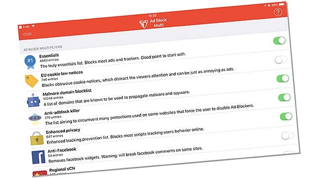 Bespaar bandbreedte en gebruik een adblocker in iOS