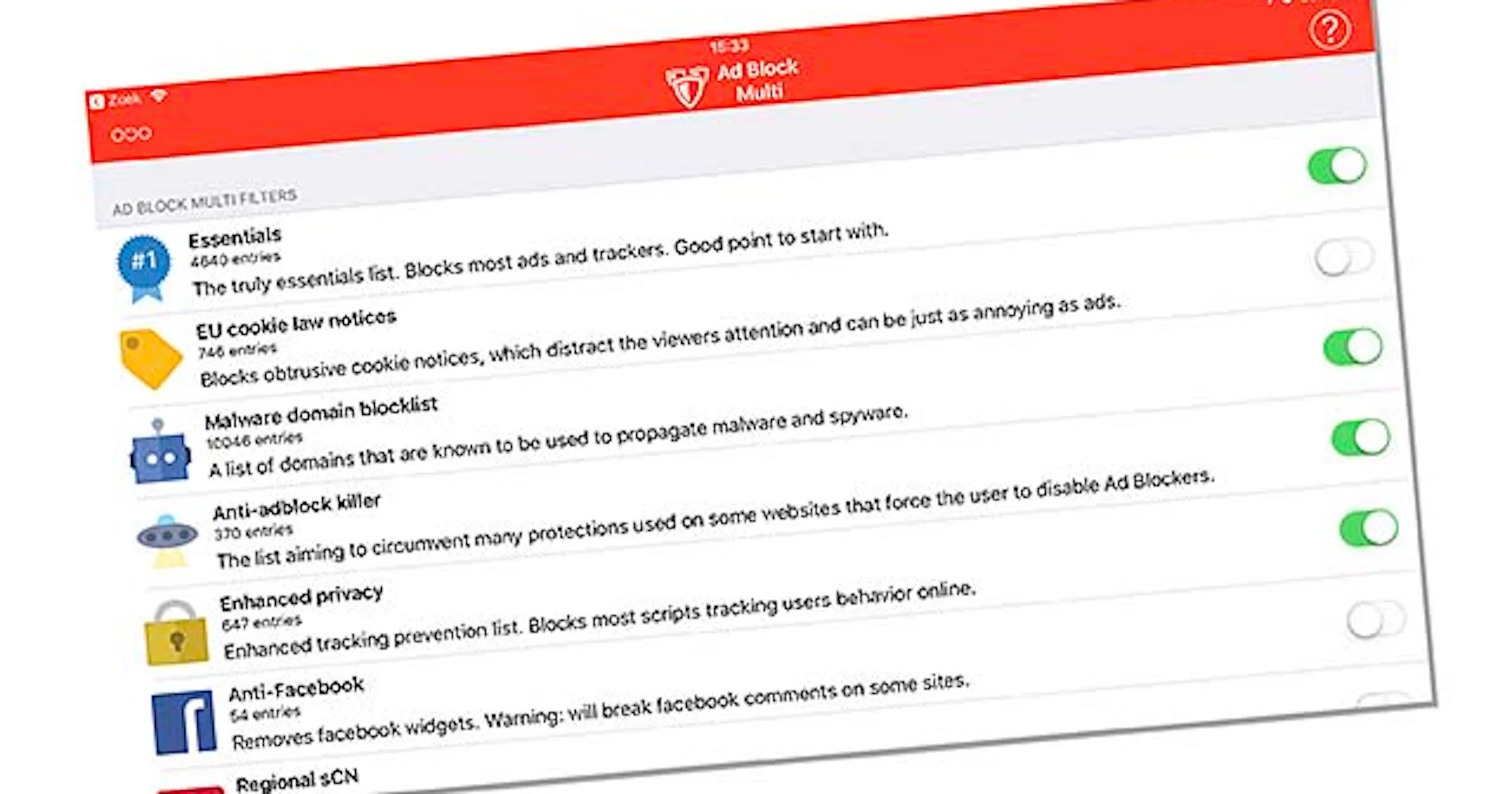 Bespaar bandbreedte en gebruik een adblocker in iOS