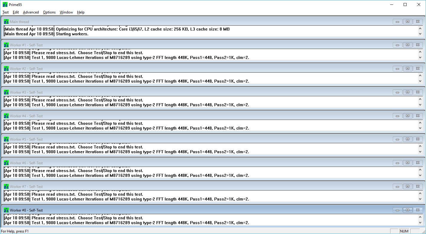 Tip 05 Met Prime95 kun je je systeem na het overklokken testen.